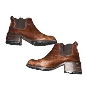 Cole Haan Leather Chunky Heel Chelsea Boot Size 7.5 Bootie